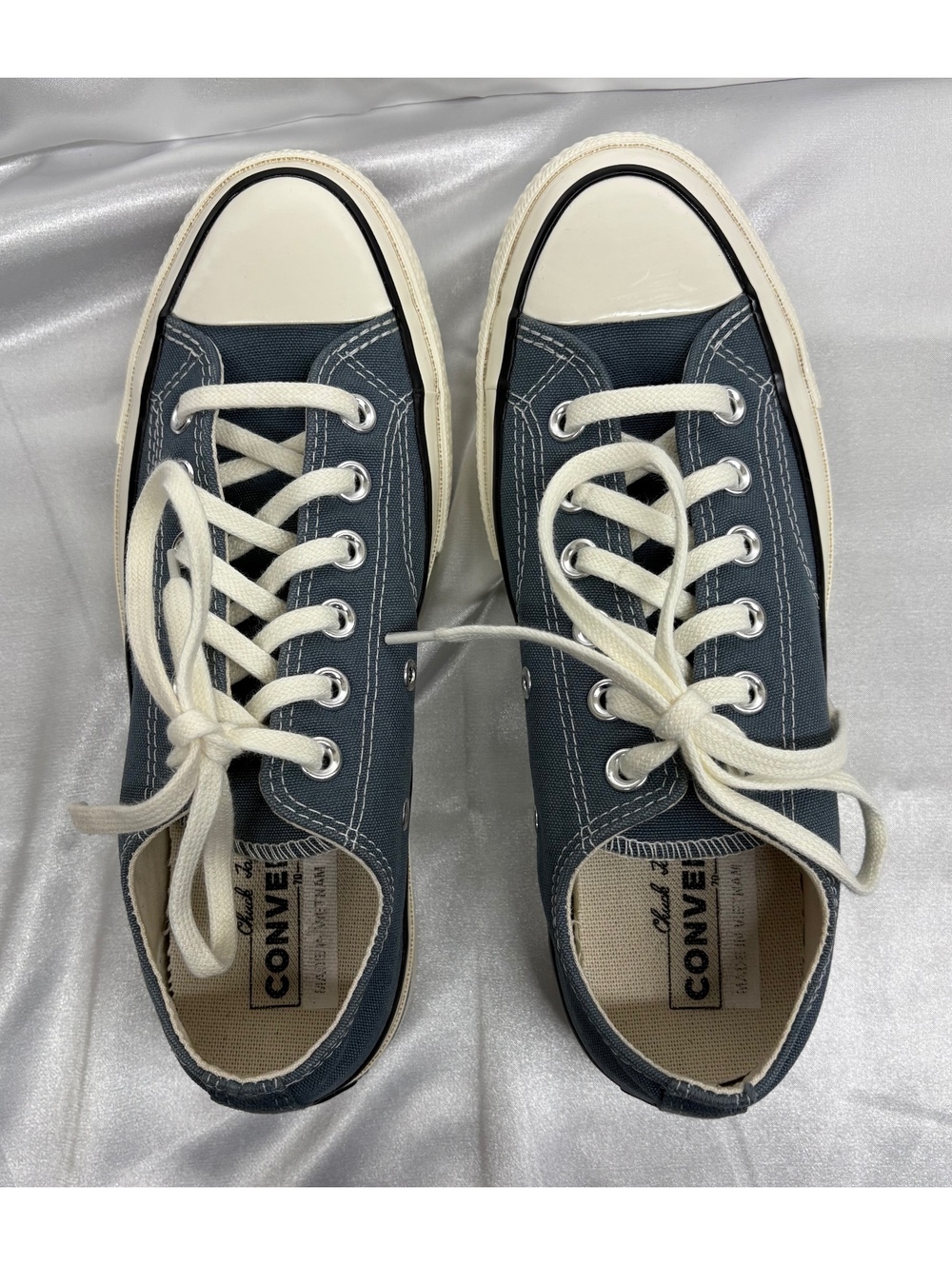 Converse Chuck 70 Ox Low Newtral Teal Blue Canvas Sneakers A08619F Men 6 Women 8